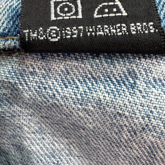 Vintage 90’s Looney Tunes Hawaii Denim Jacket Warner Bros Size XS RARE VTG - Picture 4 of 9